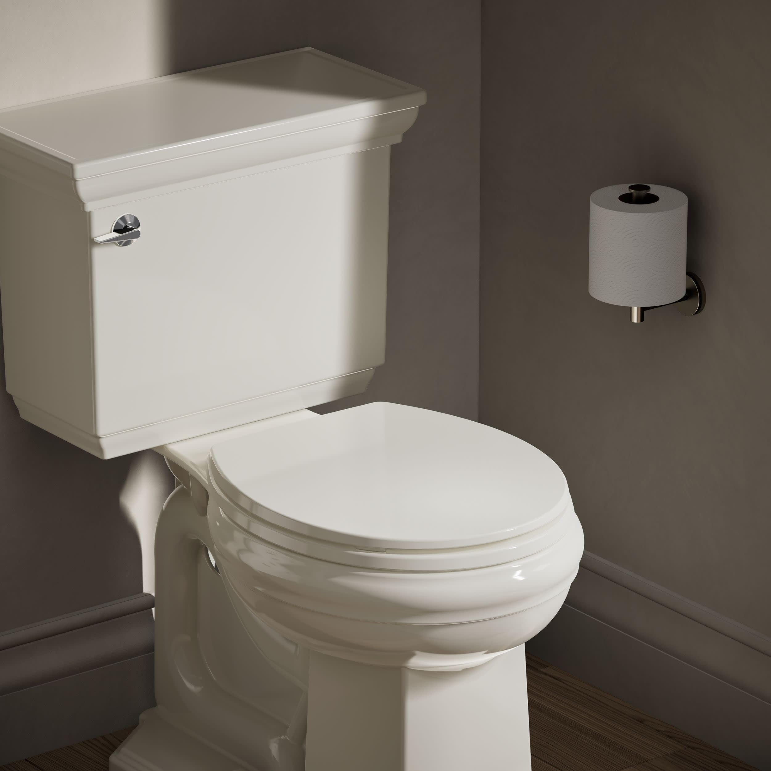 KOHLER K-4775-0 Brevia Round Toilet Seat with Quick-Release Hinges And Quick-Attach Hardware For Easy Clean, White