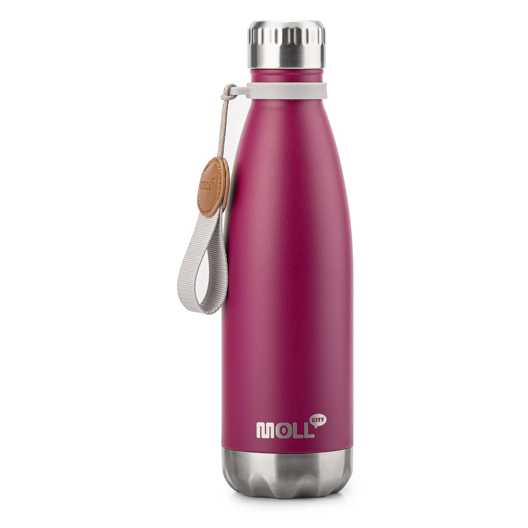 9 oz Water Bottle for Kids-Small Stainless Steel Water Bottle for School Vacuum Insulated Metal Leak Proof Cola Shape Water Flask for Boys Girls(Baby Blue)