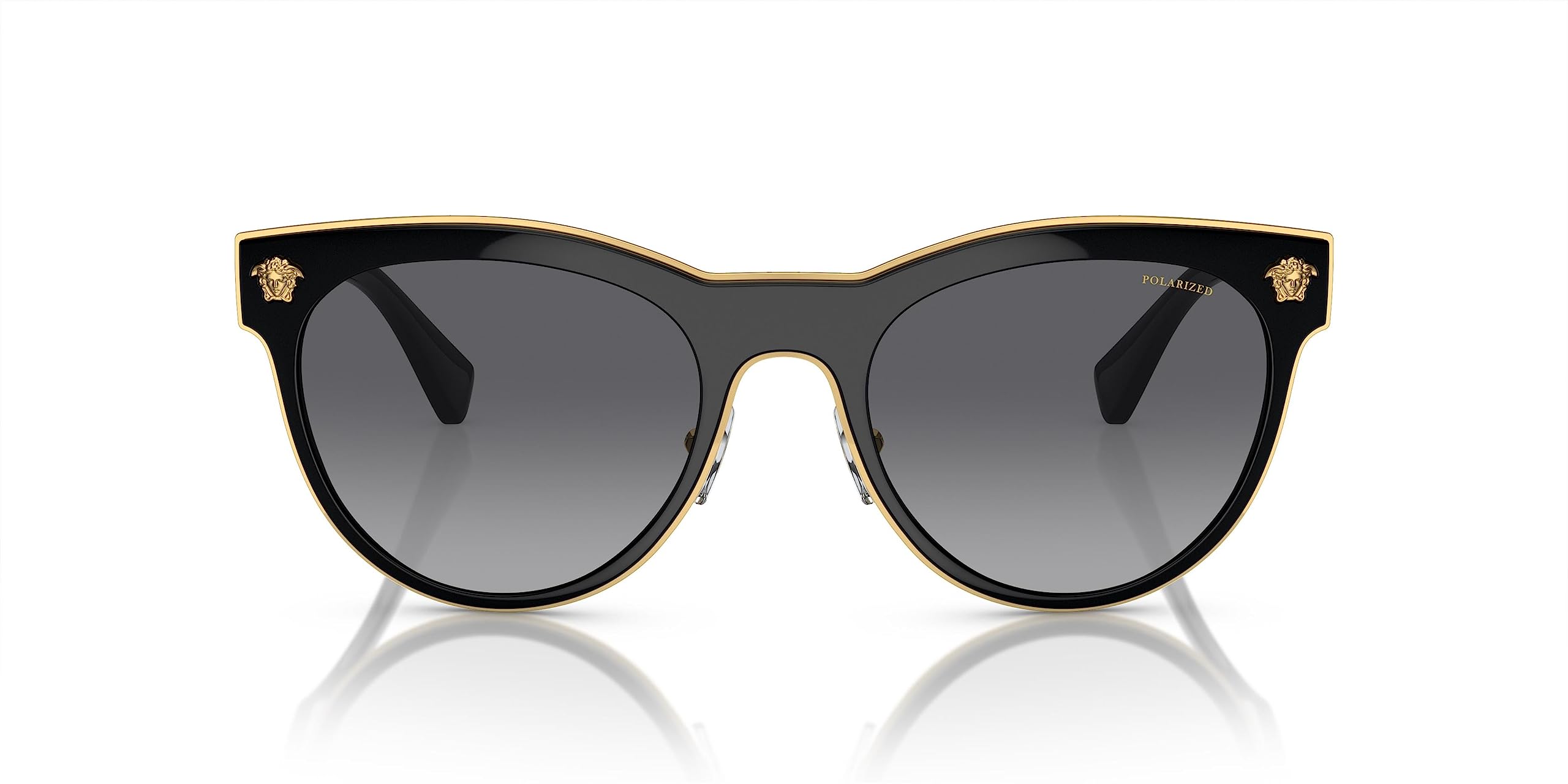 VERSACE VE2198 Phantos Shape Metal Sunglasses 54mm