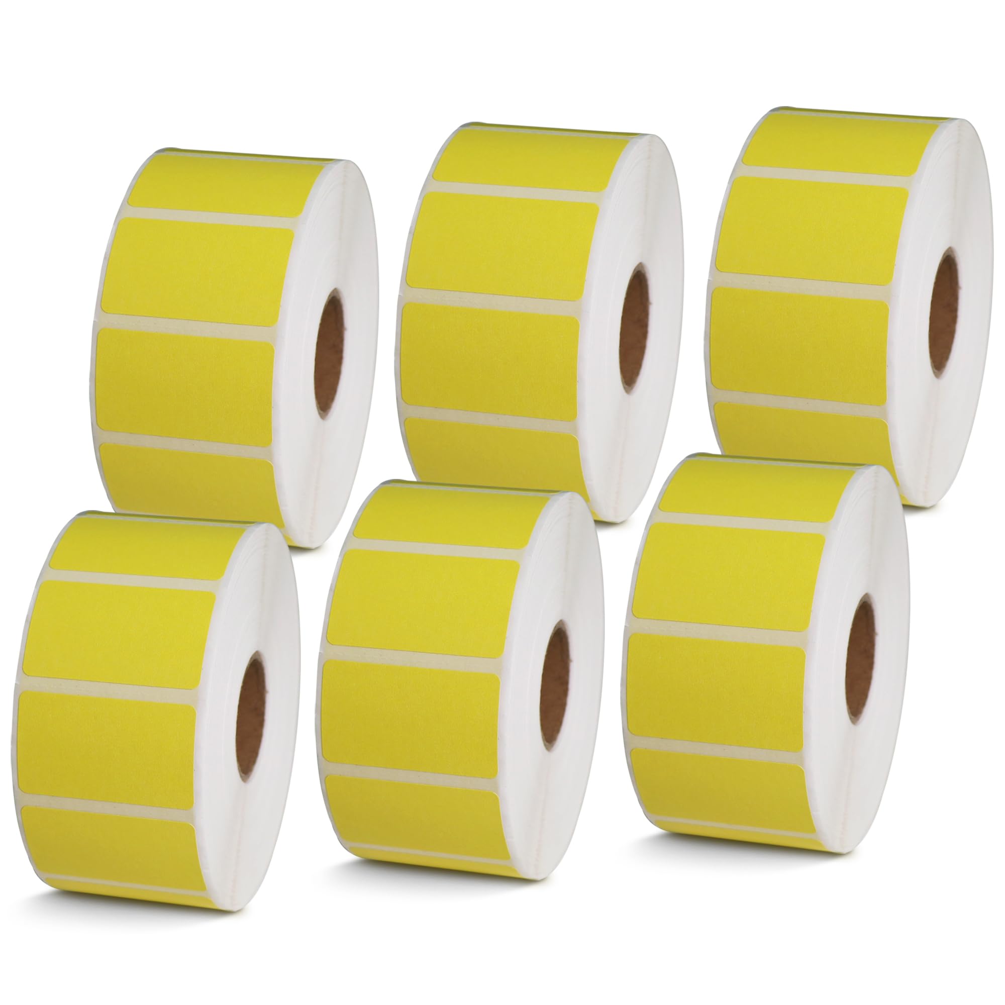 BETCKEY - 1" x 0.5" Small Labels Compatible with Zebra & Rollo Label Printer, Premium Adhesive & Perforated[Light Blue, 6 Rolls, 14580 Labels]