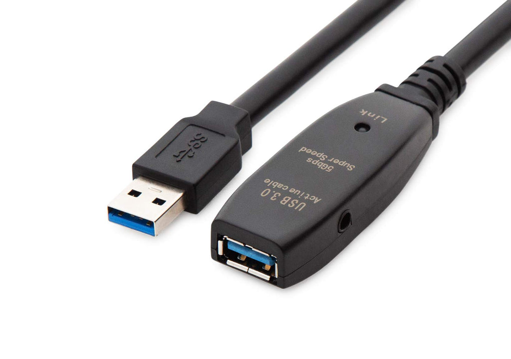 MutecPower 16 Feet Active USB Extension Cable 3.0 Male to Female with A Extension chipset Signal Booster - Active Extension/Repeater Cord 5 Meters / 16 Feet
