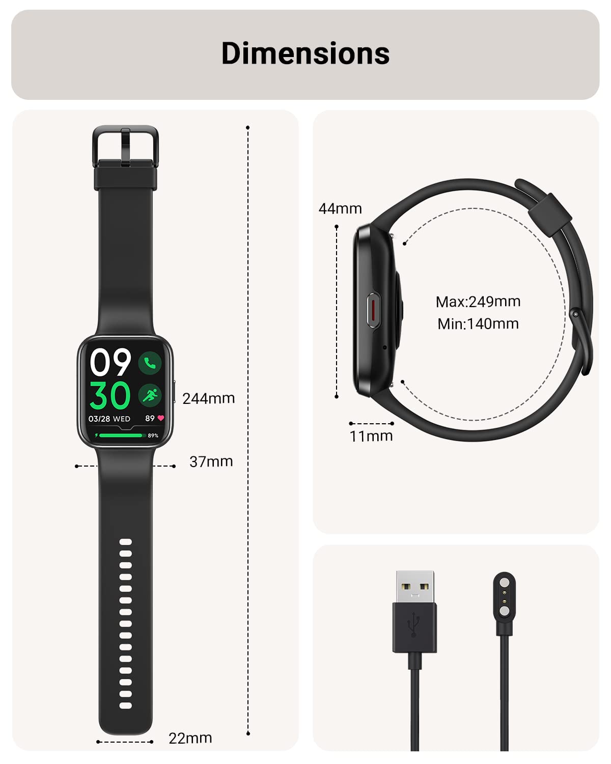 Tensky Smart Watch for Men/Women Android/iPhone/Samsung, Alexa Built-in, 1.8" Touch Screen Fitness Tracker with Answer/Make Calls, 3ATM Waterproof Heart Rate/Sleep/SpO2 Monitor, 120+ Sport Modes