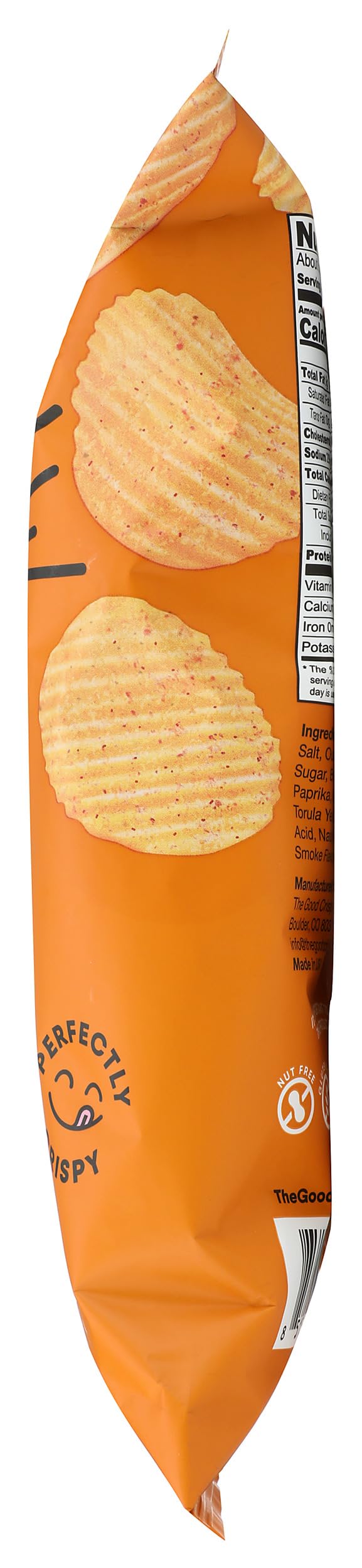 The Good Crisp Company, Chips Potato Crinkle Cut Sour Cream Cheddar, 5.5 Ounce