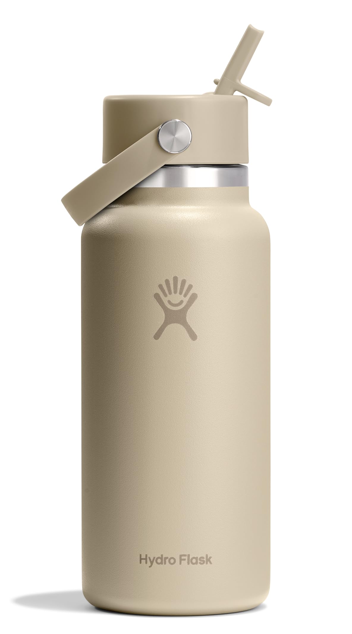 Hydro Flask Water Bottle - Insulated Stainless Steel - Wide Straw Lid, Non Spill, Leakproof in 24 Oz Forest Green Arc