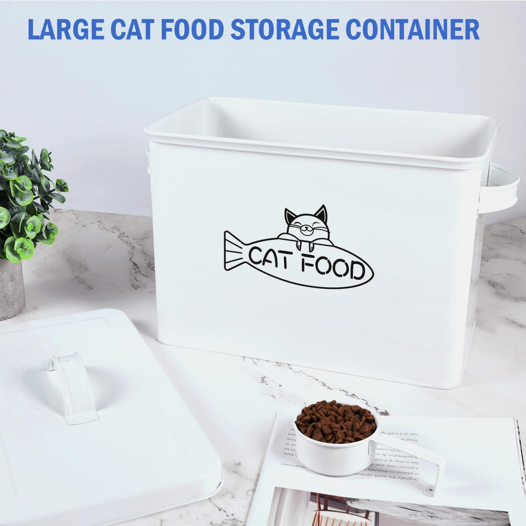 Vumdua Dog and Cat Food Storage Container, Farmhouse Pet Food Containers with Lid and Dry Food Scoop, Durable Airtight Great Gift for Pet Owners