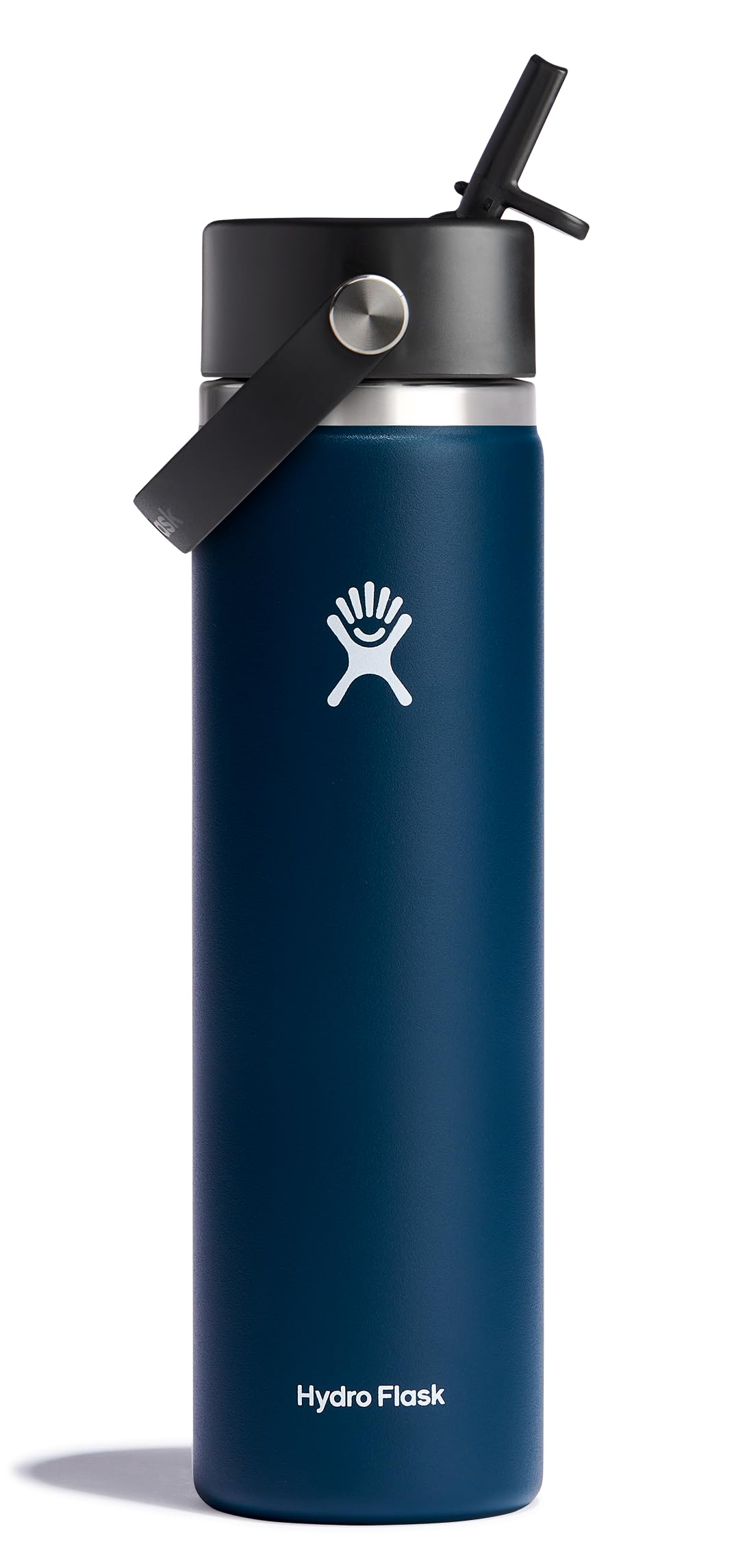 Hydro Flask Water Bottle - Insulated Stainless Steel - Wide Straw Lid, Non Spill, Leakproof in 24 Oz Forest Green Arc