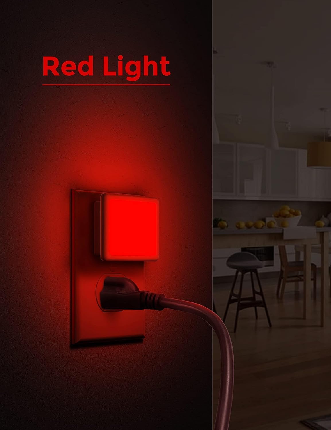 L LOHAS LED Night Light,Night Lights Plug into Wall, [6-Pack] Plug in Night Light, Dusk-to-Dawn Sensor, 3000K Soft White 0.3W Bright Nightlight Auto-On/Off for Adults Kids Bedroom Bathroom Hallway
