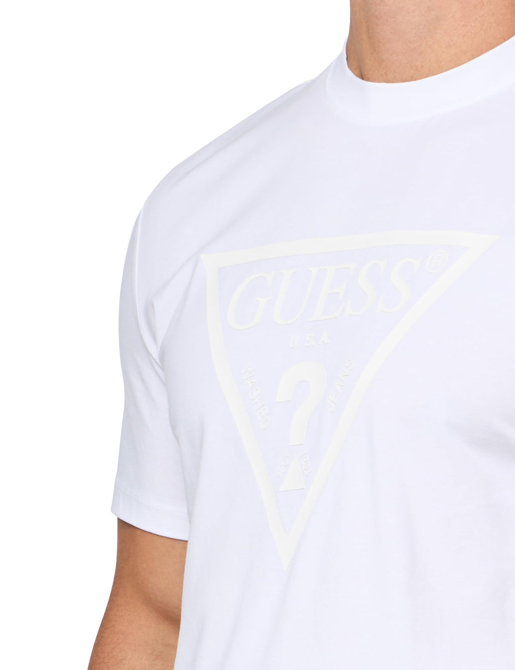 Guess Men's Eco Tonal Logo Short Sleeve T-Shirt