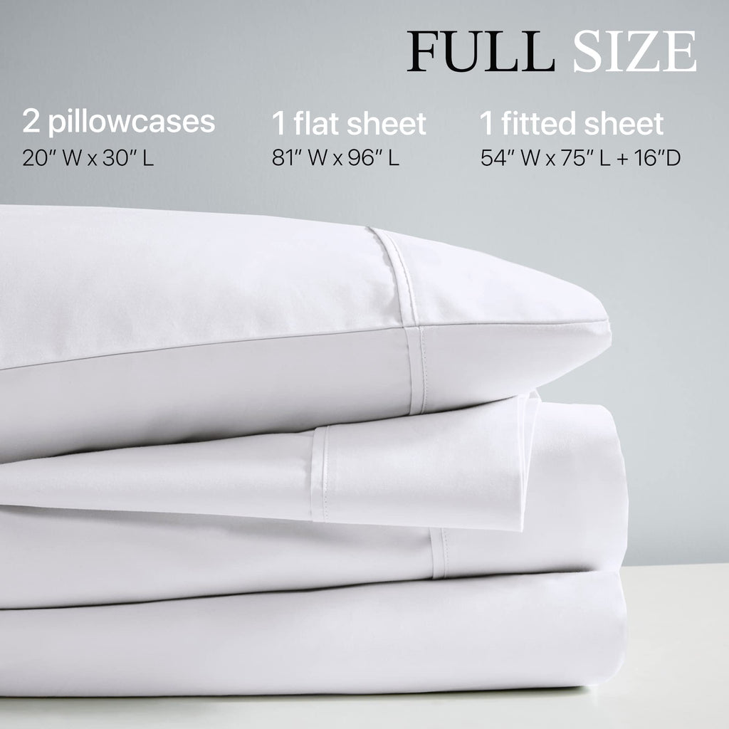Beautyrest 1000 Thread Count, Solid Color Sheet Set, Elastic Deep Pocket, All Season, Breathable, HeiQ Smart Temperature, Soft Cotton Blend Bedding, Matching Pillowcase, King Ivory 4 Piece