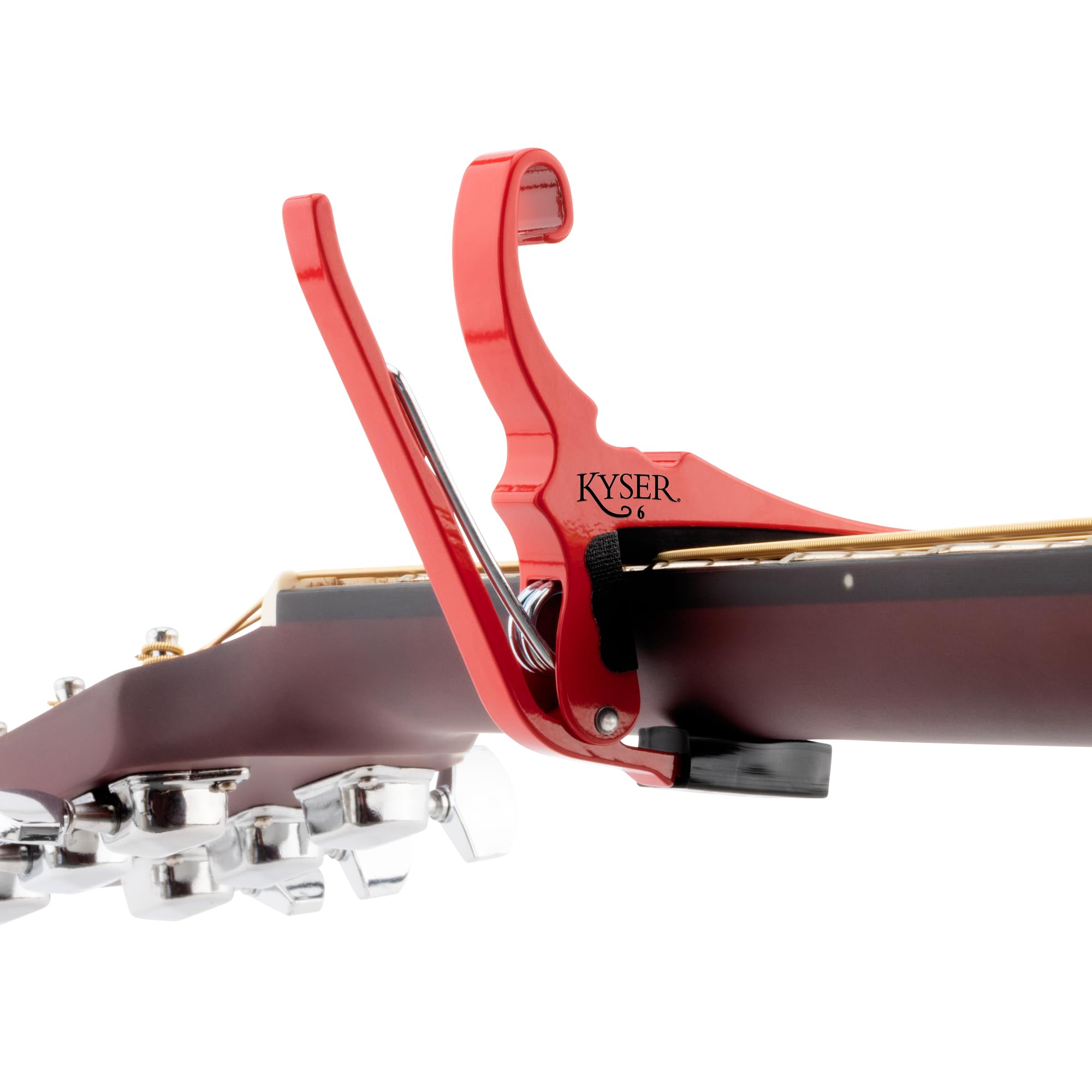 Kyser Musical Products Quick-Change Guitar Capo, KG6ABA, Abalone - For 6-String Acoustic Guitars, Made in USA, Quality, Strong, Lightweight, Quick & Easy Key Changes, Innovative, Perfect Fit