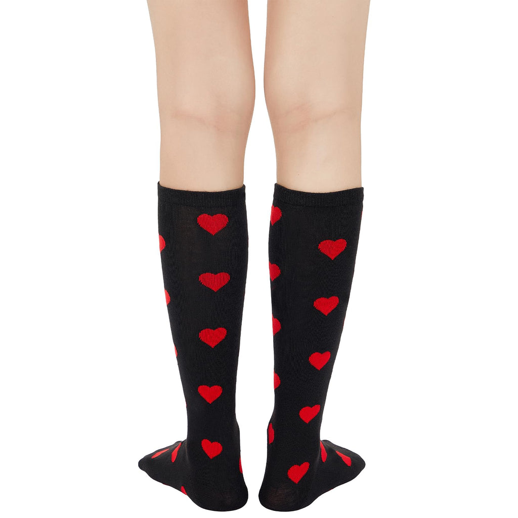 Century Star Knee High Striped Socks for Women - Long Thin Tube Sports Thigh High Socks Tall Stockings
