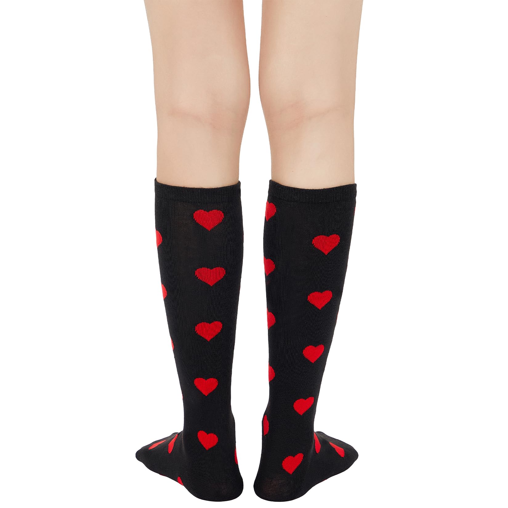 Century Star Knee High Striped Socks for Women - Long Thin Tube Sports Thigh High Socks Tall Stockings