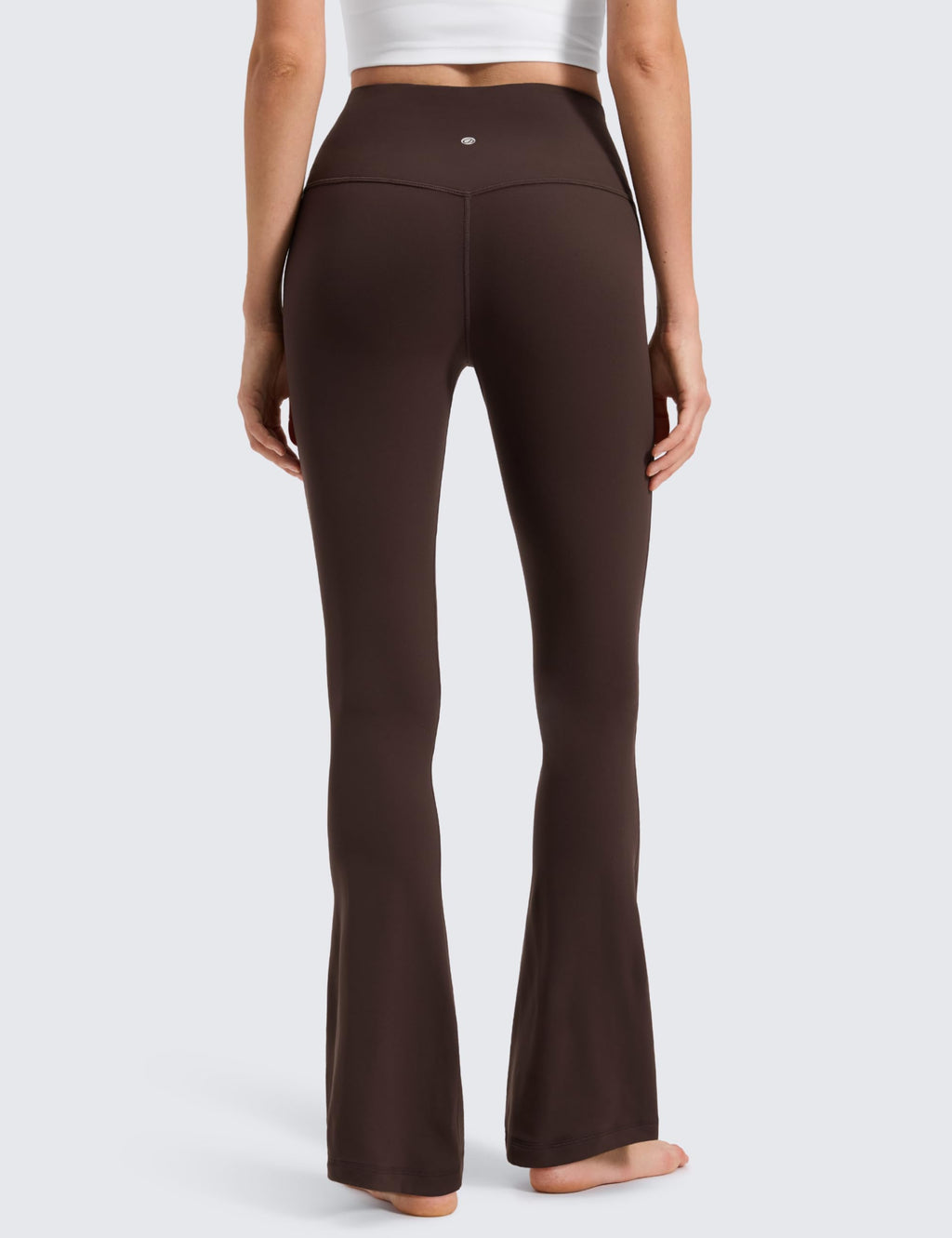 CRZ YOGA Butterluxe Mini Flared Leggings 30"/31.5"/33'' - High Waist Bootcut Casual Lounge Women Yoga Pants with Pocket