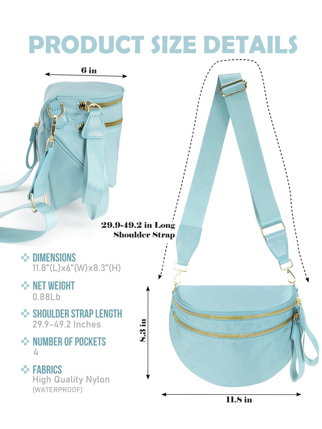 Pure Colour Crossbody Bag Bum Bag for Women,Spacious Purse Fanny Packs Belt Bag,Oversized Bum Bag (Bean Green Leopard Print Bum Bag)