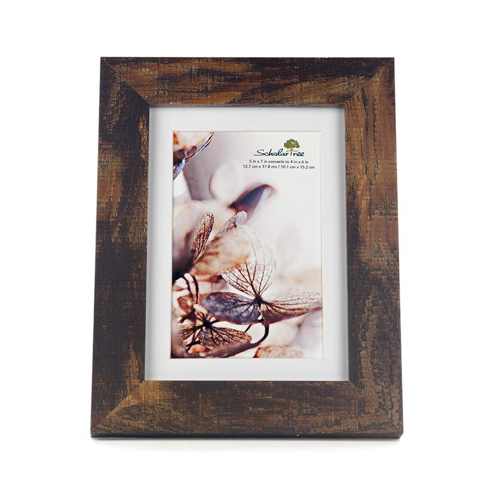 5x7 Picture Frame Gold, Display 5x7 without Mat or 4x6 with Mat, Wall Gallery Photo Frames