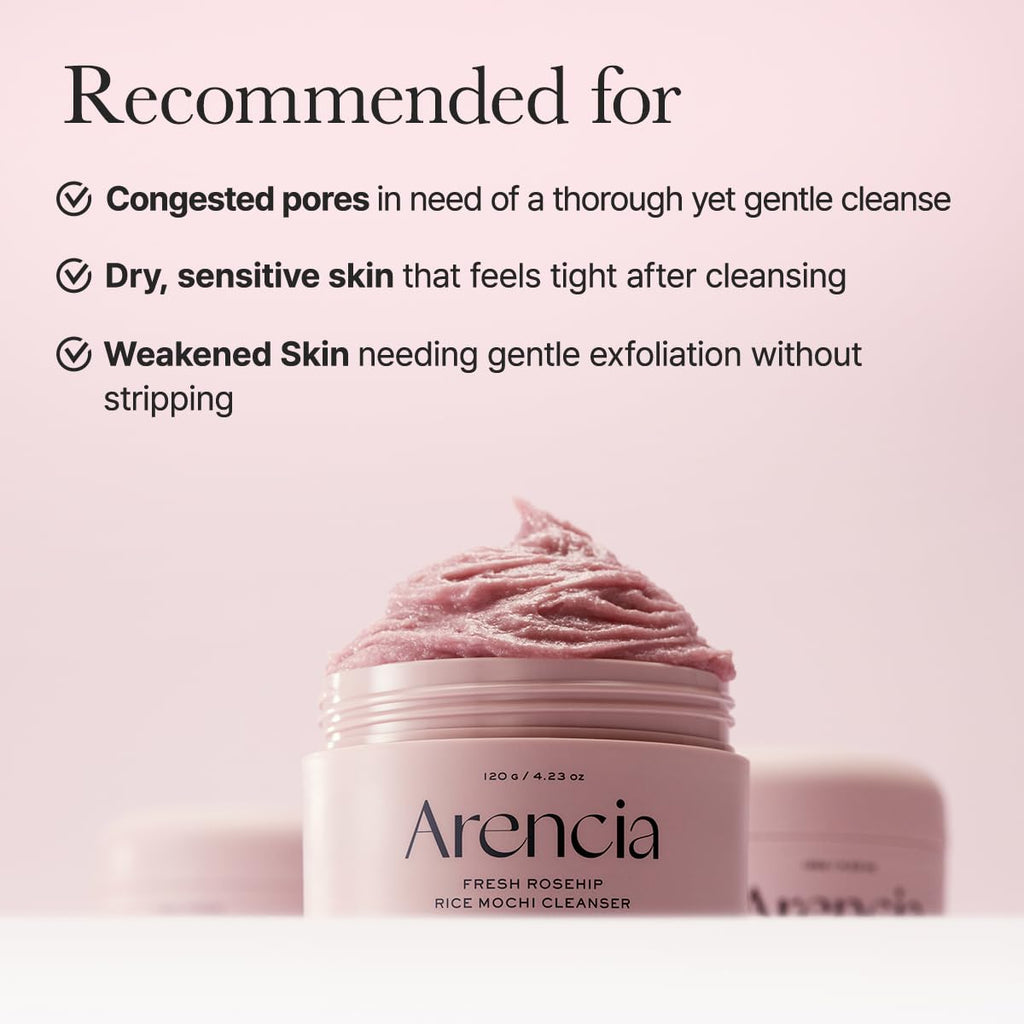 Arencia Calendula Rice Mochi Fresh Cleanser - Moisturizing & Deep-Cleansing (1.76oz)