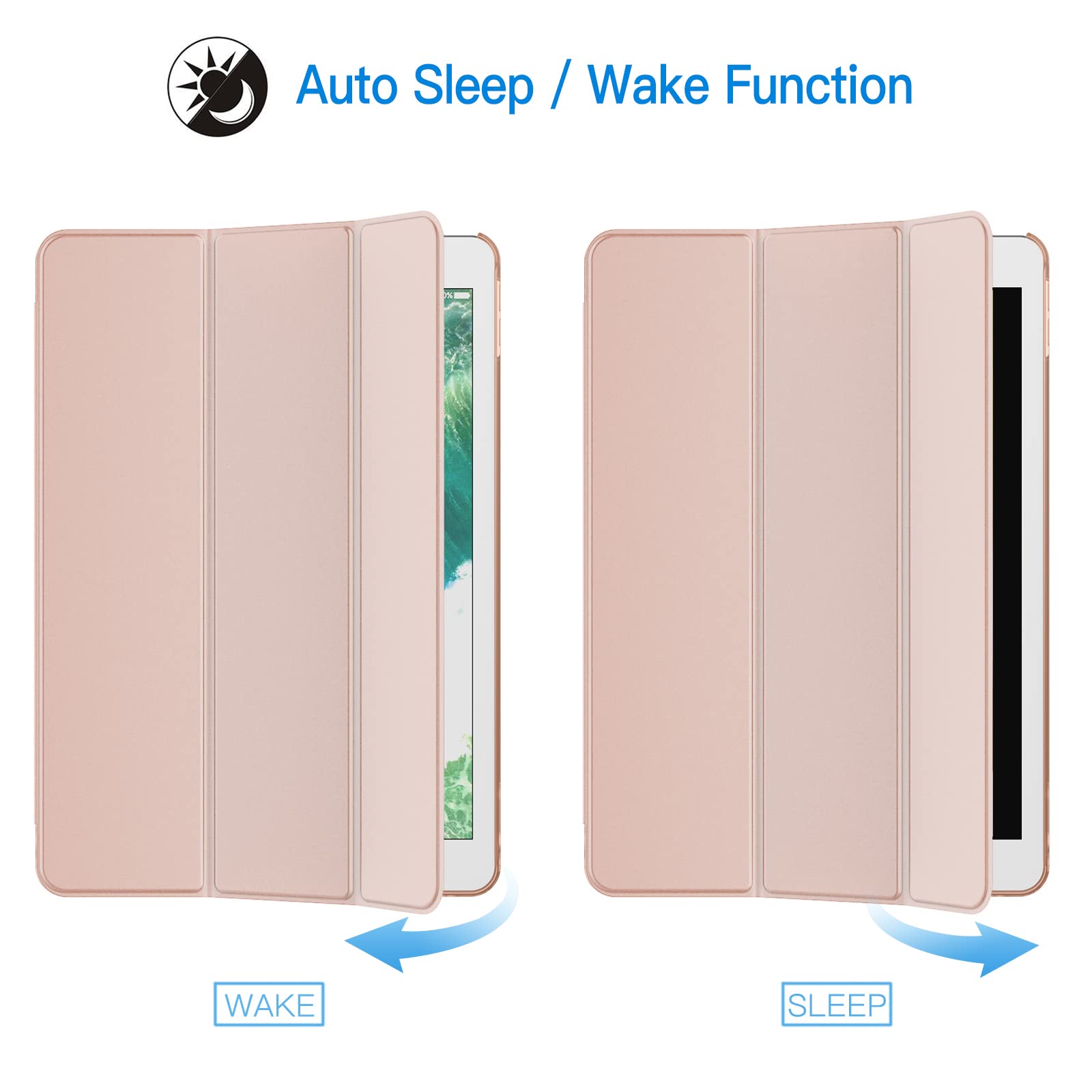 JETech Case for iPad Pro 10.5-Inch and iPad Air 3 (10.5-Inch 2019, 3rd Generation), Smart Cover Auto Wake/Sleep Cover (Black)