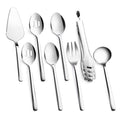 KINGSTONE Large Hostess Gold Serving Utensils Set,18/10 Stainless Steel Heavy Duty 10inch Serving Spoons,Slotted Spoons,Serving Fork,Serving Tongs, Cake Pie Server For Buffet, Wedding, Party