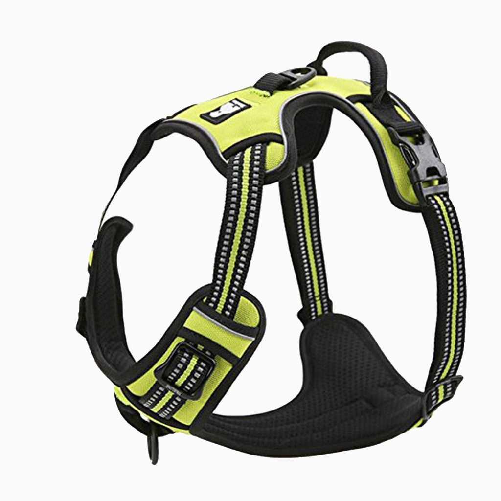 TRUE LOVE Adjustable No-Pull Dog Harness Reflective Pup Vest Harnesses Comfortable Control Brilliant Colors TLH5651(Black,XS)