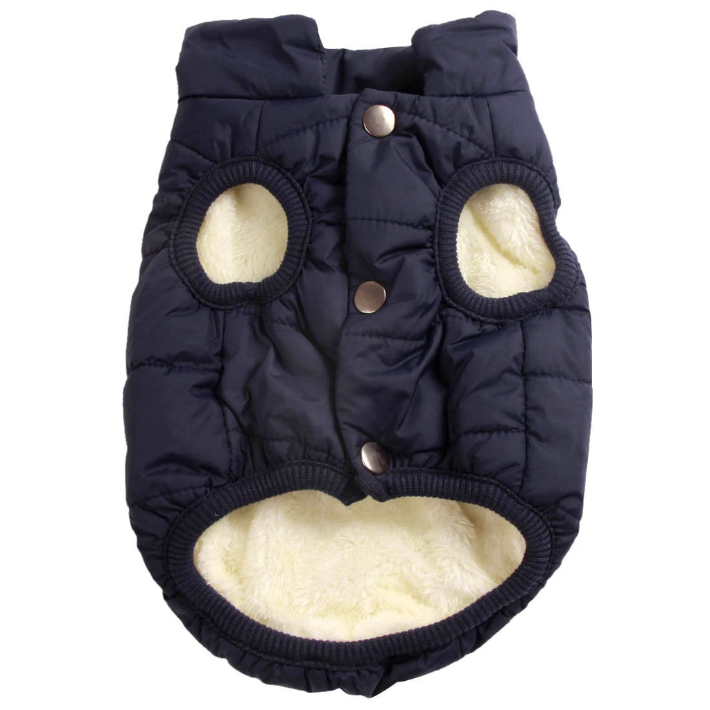 JoyDaog Dog Jacket with Harness,Fleece Lined Warm Puppy Coat for Winter,Soft Windproof Small Dog Vest,Green XS