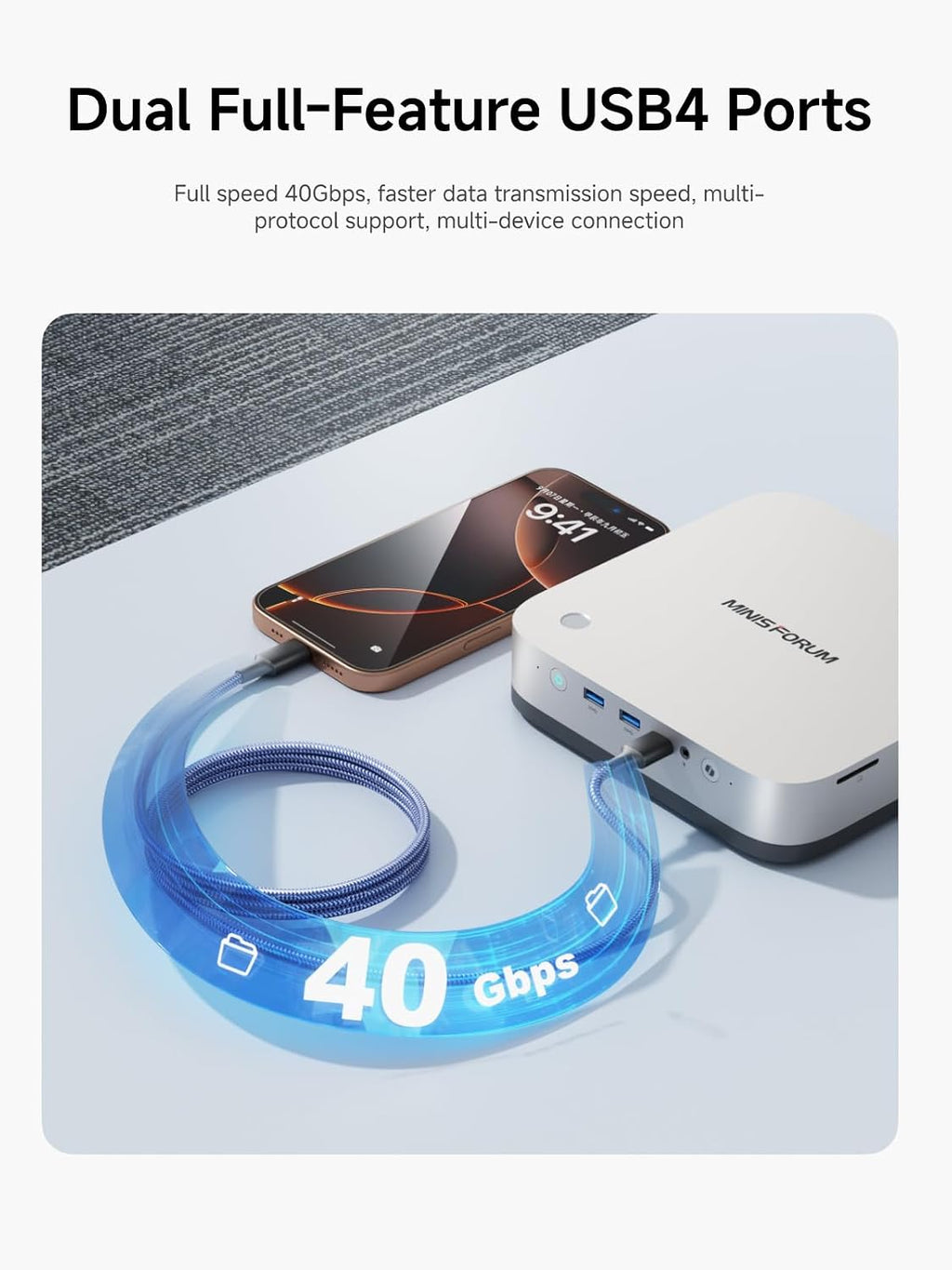 MINISFORUM Mini PC AI X1 Pro AMD Ryzen AI 9 HX370(12Cores/24 Threads)&AMD Radeon 890M Mini Gaming PC,96GB DDR5 2TB SSD,8K Quad Output(HDMI+DP+2xUSB4),Dual 2.5 LAN/WIFI7/BT5.4/Oculink,Copilot PC