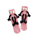 Holding Hands Socks for Kids Toddler Cute Crazy Silly Funny Novelty Magnetic Tube Cotton Socks Gifts 4-11 Years