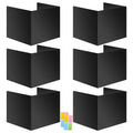 Black 4-Pack Desk Dividers for Students, Waterproof Durable Plastic Study Carrel Dividers, Easy to Clean, Privacy Classroom Shield Folder Boards for Student Desk