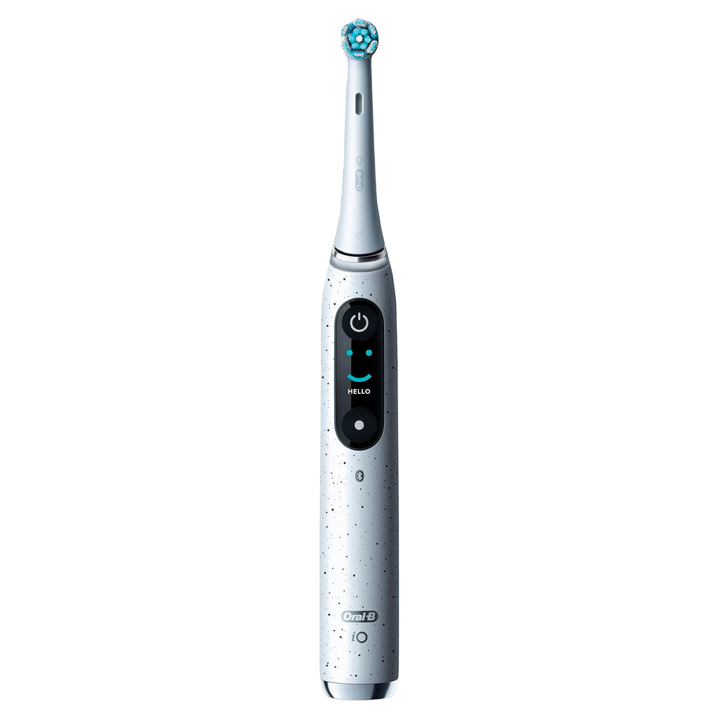 Oral-B Rechargeable Electric Toothbrush, iO10 Ultimate Clean, 7 Cleaning Modes, Interactive Display, iSense Charger, Charging Travel Case, 4 Brush Heads, Rechargeable Toothbrush, Black