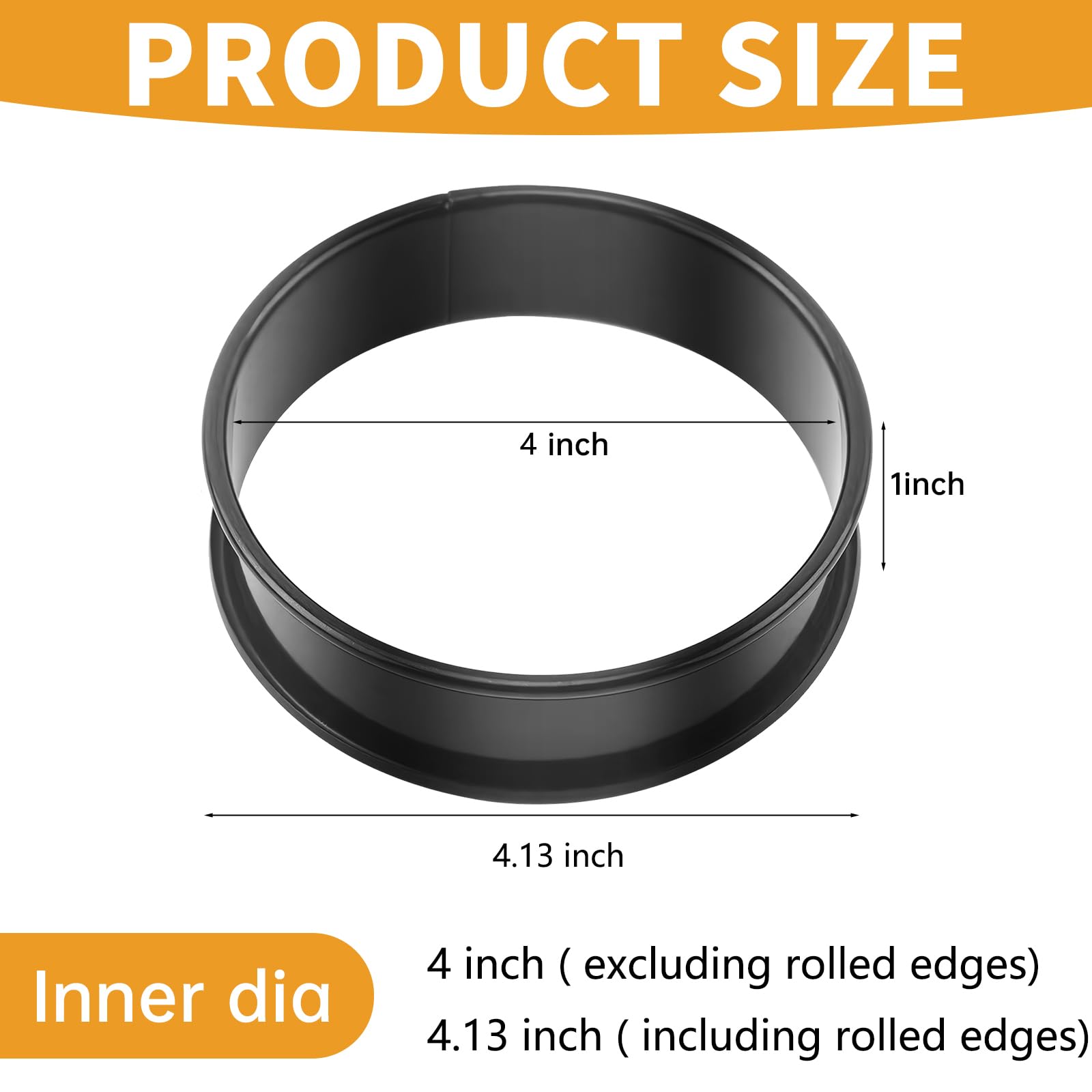 RICHSC-PAN Stainless Steel Perforated Tart Ring Set, 16 Packs Food-Grade, 3.15 Inches and 2.36 Inches, Suitable for All Kinds of Small Fruit Tart Crusts.