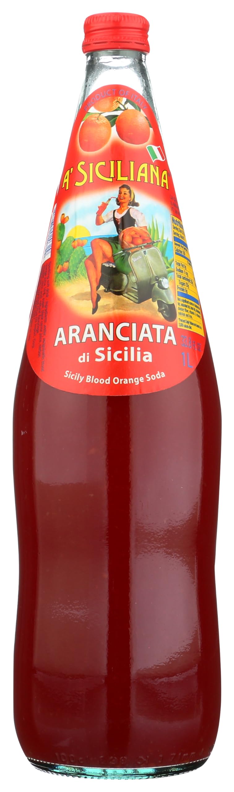 A' Siciliana Sicilian Sparkling Drink Aranciata - Refreshing and Delicious Italian Soda made with Sicilian Blood Orange - Authentic Imported Italian Beverage - Blood Orange Soda 24 Pack of 11.15 fl oz Cans
