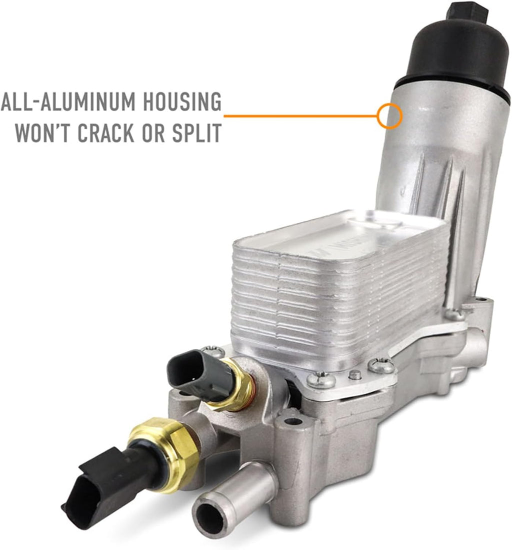 Mishimoto Aluminum Oil Filter Housing Kit, Compatible with Pentastar 3.6L & 3.2L, 2011-2017