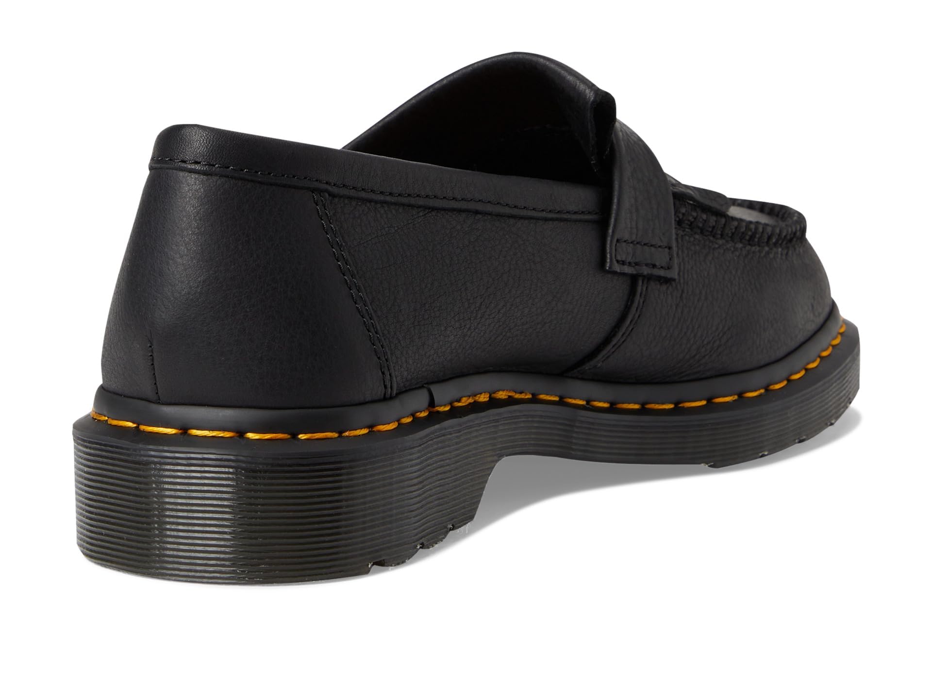 Dr. Martens Unisex Adult Adrian Yellow Stitch Leather Loafers