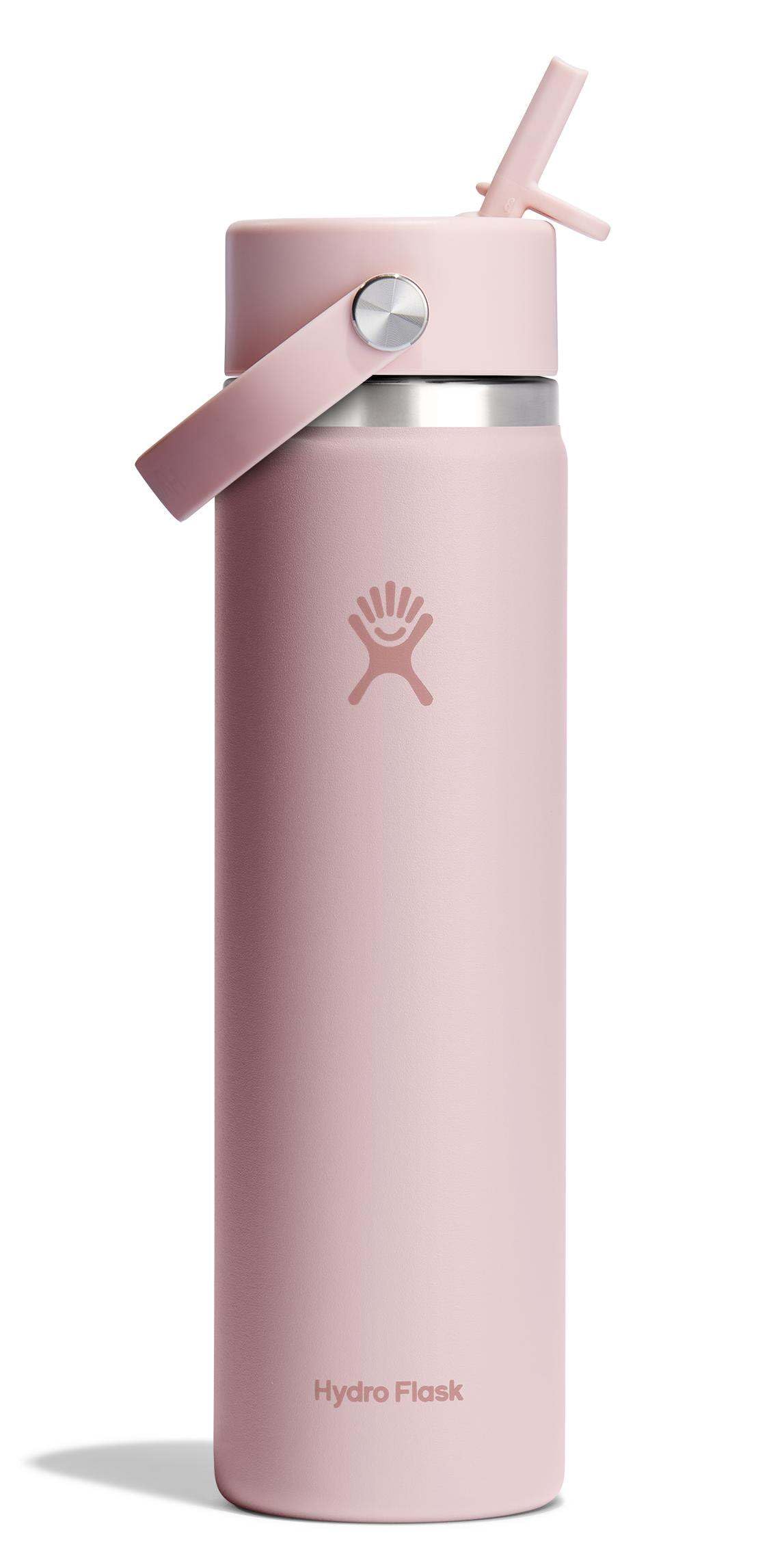 Hydro Flask Water Bottle - Insulated Stainless Steel - Wide Straw Lid, Non Spill, Leakproof in 24 Oz Forest Green Arc
