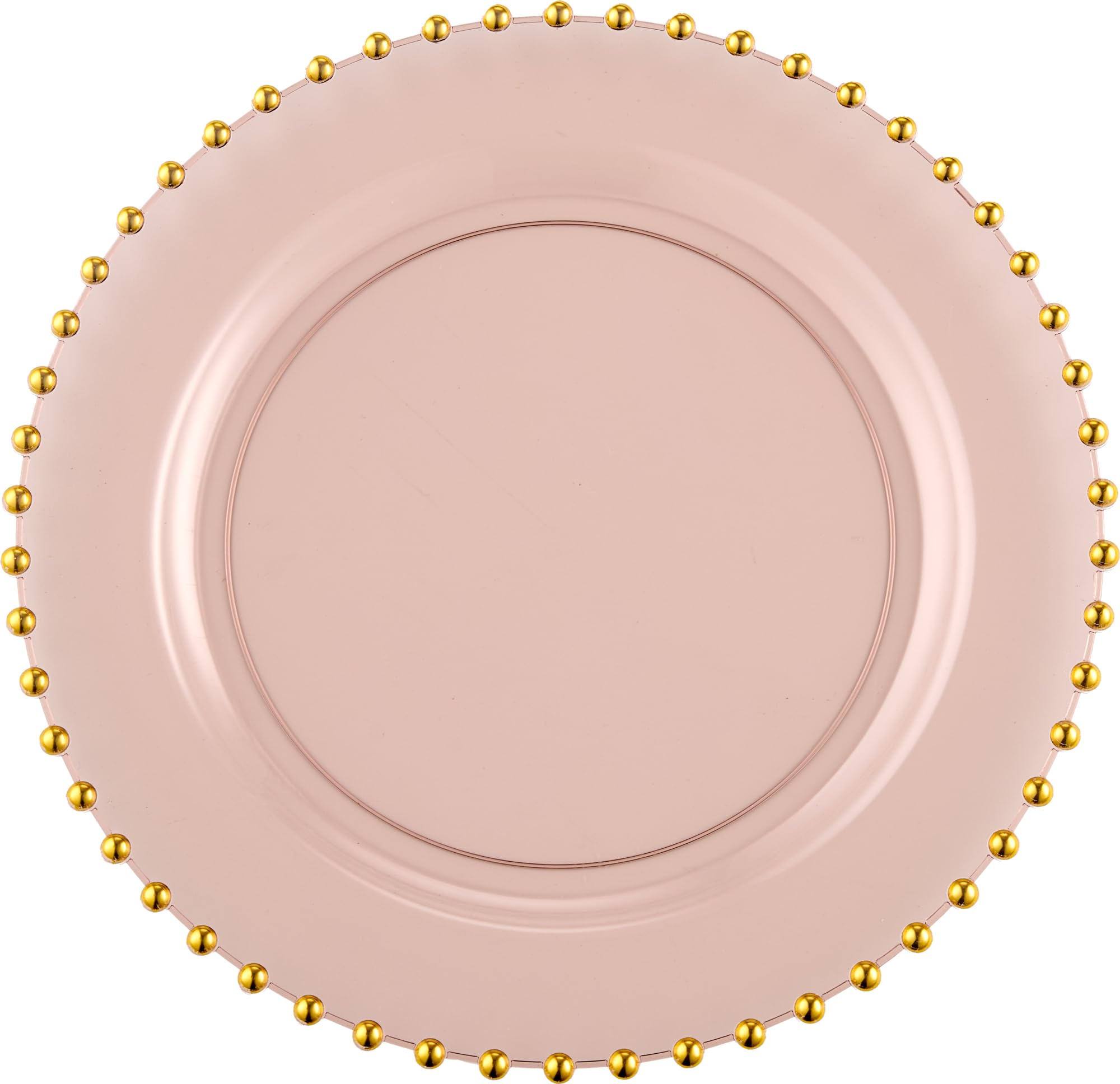 PLASTICPRO 32 Piece Combo Plastic Dinner Plates Disposable Plastic Fancy Heavy Duty Party Dishes 7 inch and 10 inch, Black and Gold Beaded