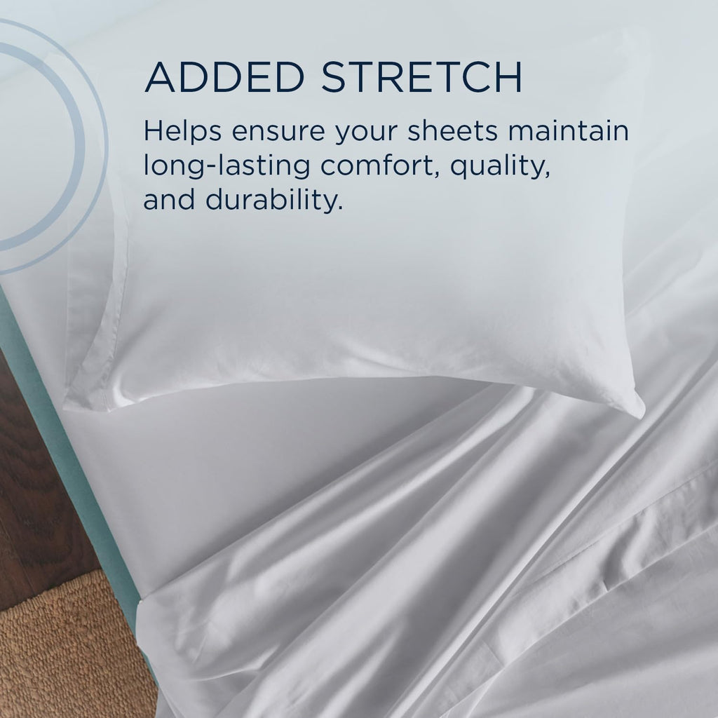 TEMPUR Classic Cotton Sheet Set Cool Gray - Twin