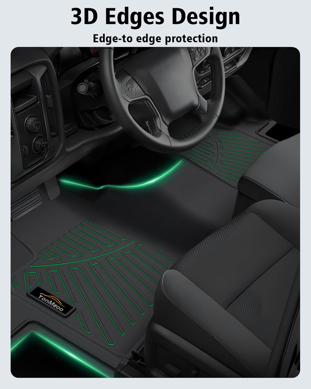 Floor Mats & Cargo Mat & Backrest Mat Custom for Toyota RAV4 Hybrid 2026 (Not for Cargo Area with Subwoofer) (Not for Phev), Door Sill Guards, All Weather TPE Floor Liners for RAV-4 2026 Accessories