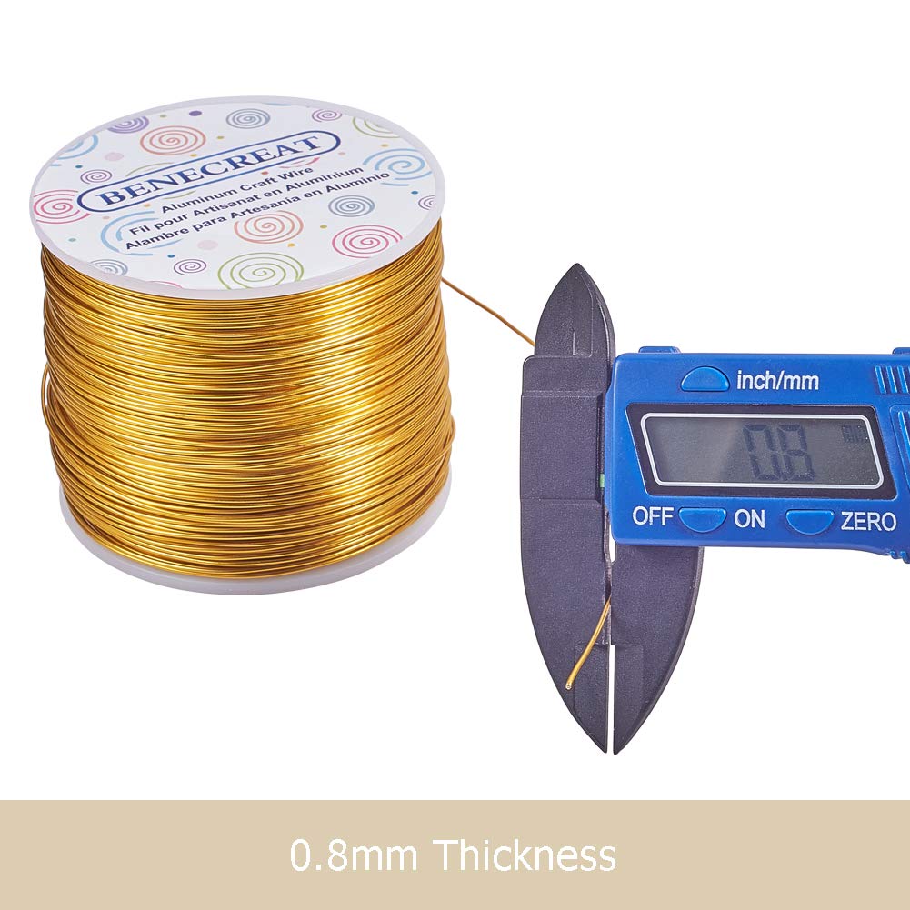 BENECREAT 9 Gauge Jewelry Craft Aluminum Wire 55 Feet Bendable Metal Sculpting Wire for Halloween Craft Floral Model Skeleton Making (Black, 3mm)