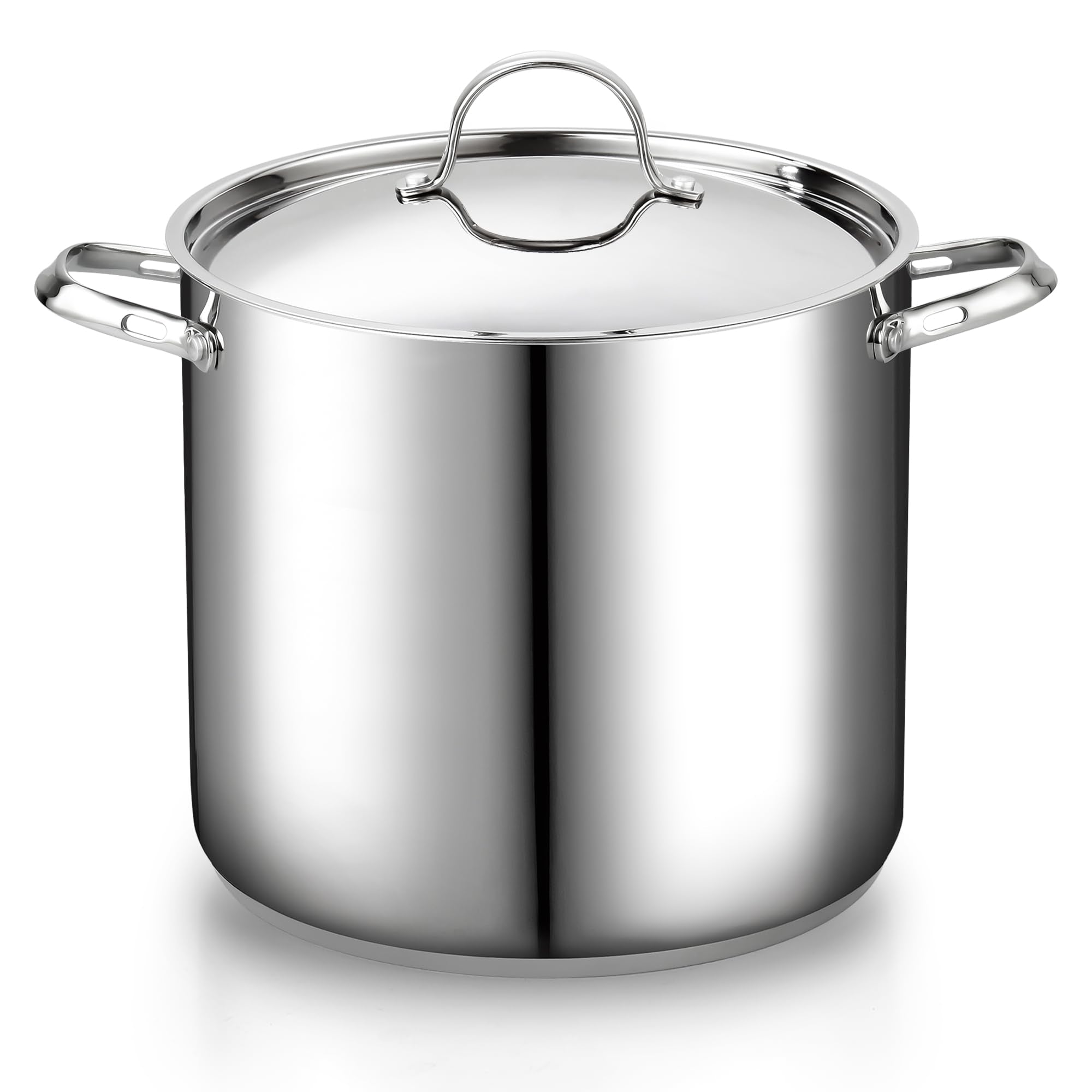 Cooks Standard Classic 6 Quart Stock Pot with Lid, Stainless Steel Dutch Oven