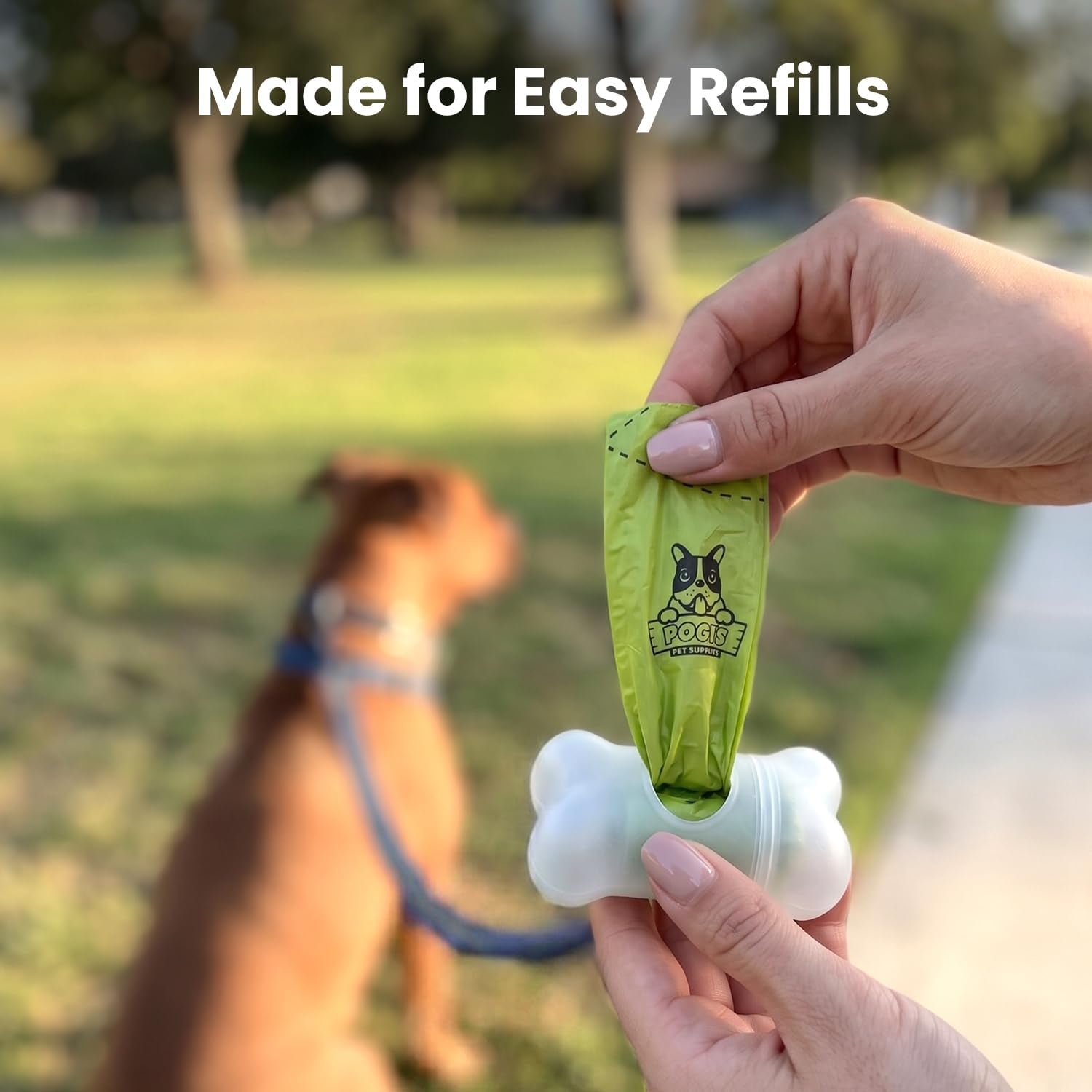 Pogi’s Dog Poop Bags – Leak-Proof & Extra Thick Pet Waste Bags (Fresh Scent, 10 Rolls, 150-Count)