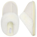 Besroad Winter Fuzzy House Slippers Sandals Plush Faux Fur Fluffy Flats Slippers Warm Slide Shoes for Women