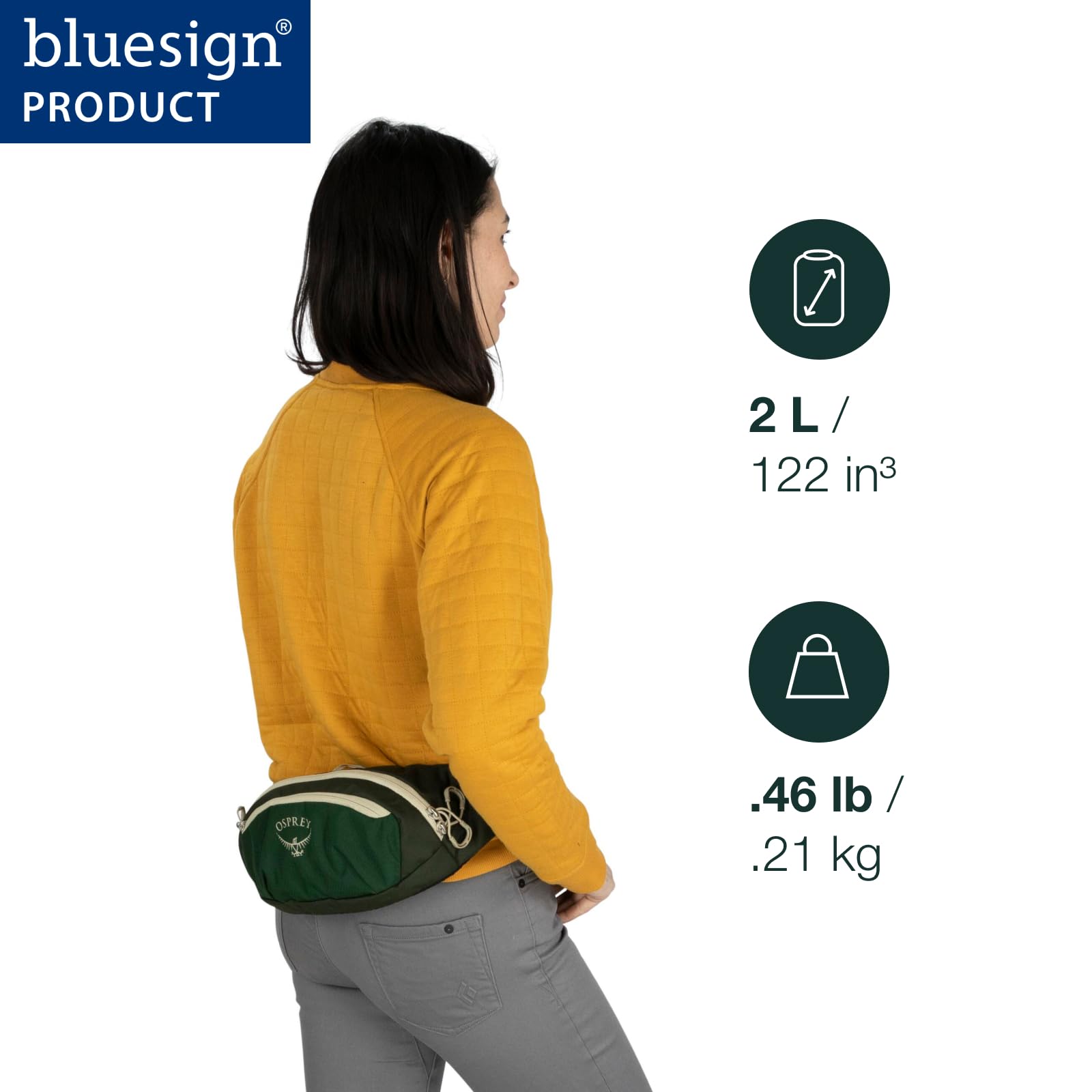 Osprey Daylite Waist Pack - Fanny Pack with Crossbody Shoulder Carry Option - Lightweight Hip Bag