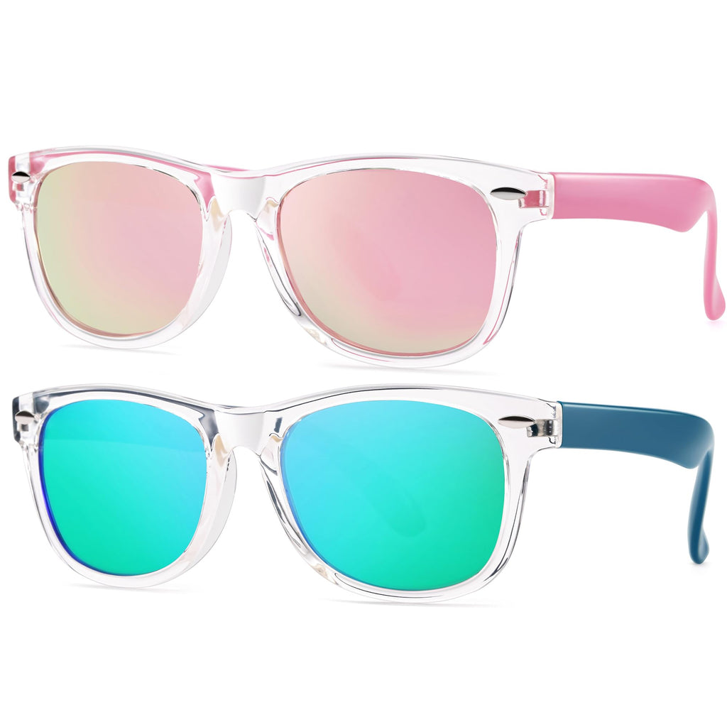 Pro Acme Kids Polarized Sunglasses, Flexible TPEE Frame Shades for Toddler Girls Boys, Ages 3-12