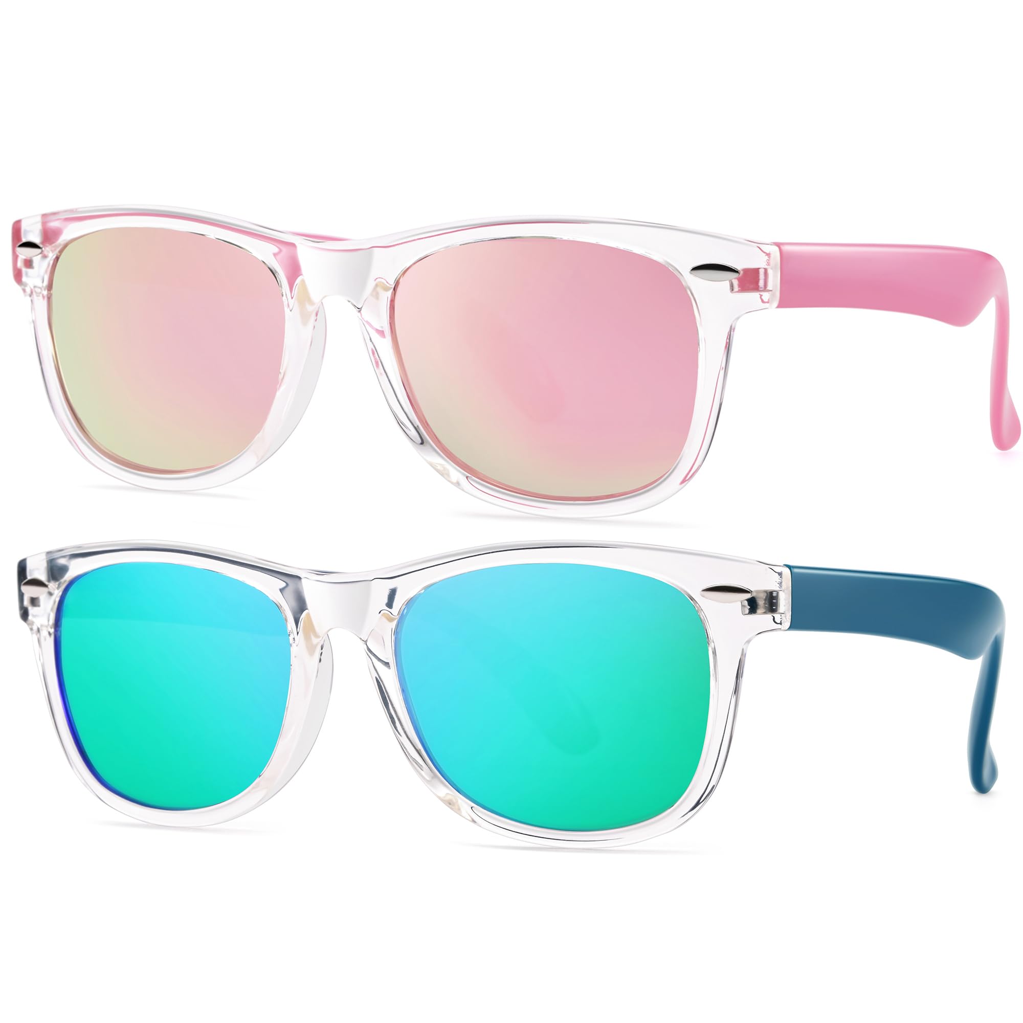 Pro Acme Kids Polarized Sunglasses, Flexible TPEE Frame Shades for Toddler Girls Boys, Ages 3-12