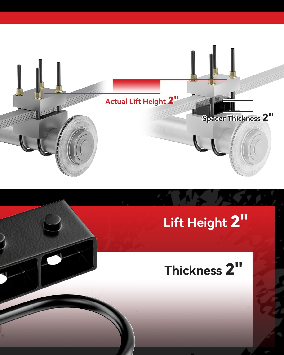 PROEZE 1.5" Front Leveling Lift Kits for 2004-2024 F150 2003-2018 Expedition 2005-2008 Mark LT, 1.5'' Forged Front Strut Spacers Lift Kits