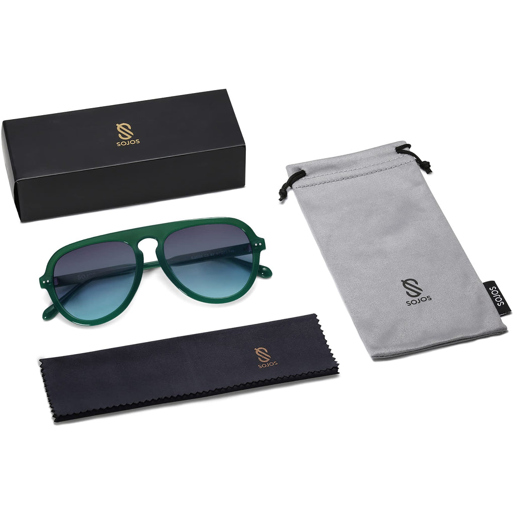 SOJOS Retro Aviator Sunglasses Womens Mens Vintage Plastic Frame Shades Lentes De Sol Para Mujer SJ2255