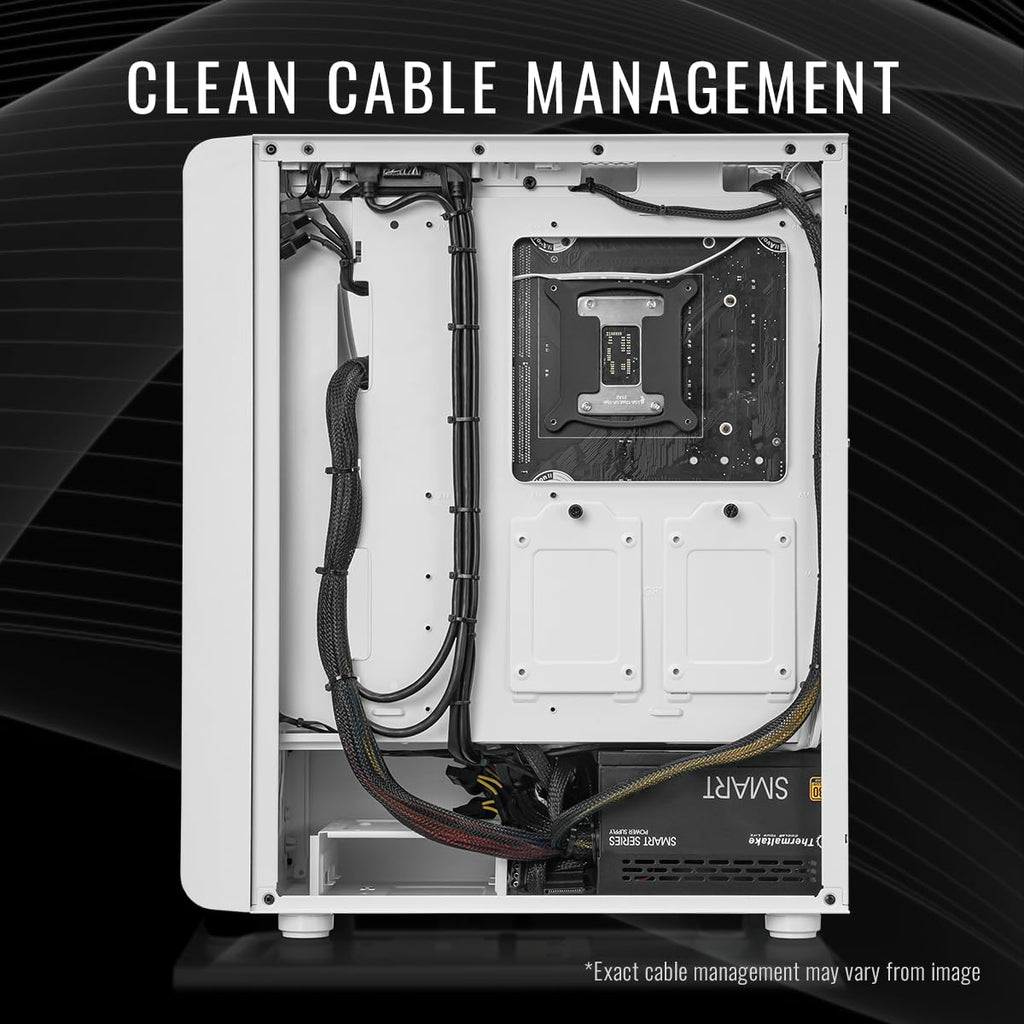 Thermaltake LCGS Quartz R66 Gaming Desktop (AMD Ryzen™ 5 5600, ToughRam DDR4 3600Mhz 16GB RGB Memory, AMD Radeon™ RX 6600, 1TB NVMe M.2, WiFi, Windows 11) S2QT-B550-R66-LCS