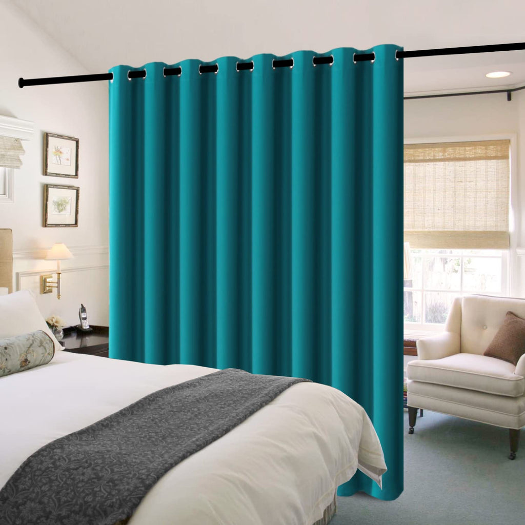 H.VERSAILTEX 100% Blackout Curtains Thermal Insulated Full Blackout Curtains for Living Room Energy Efficiency Window Drapes for Bedroom with Black Liners 1 Panel, 52x63 Inch, Burgundy