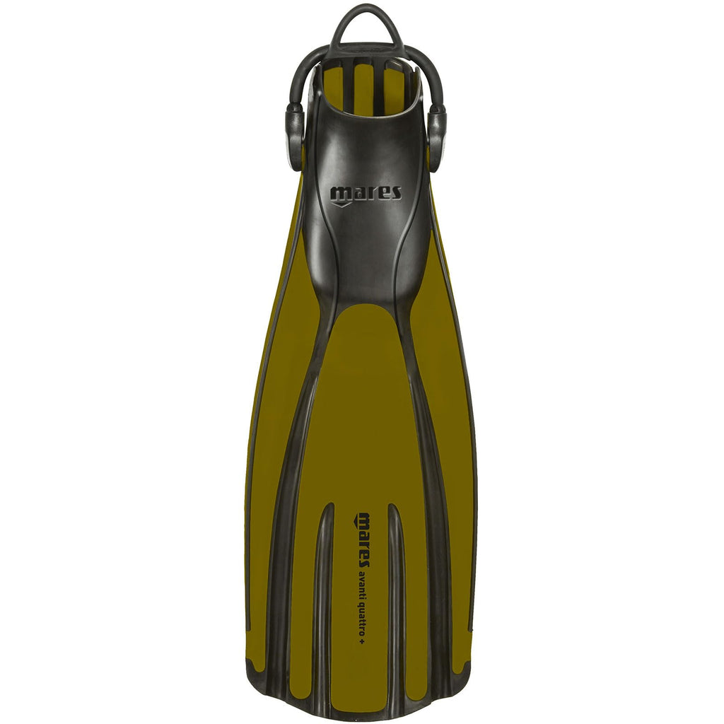 Mares Unisex Adults Avanti Quattro + Diving Fins - Durable Efficient Versatile Open-Heel Scuba Fins with Four-Channel Design & Bungee Strap