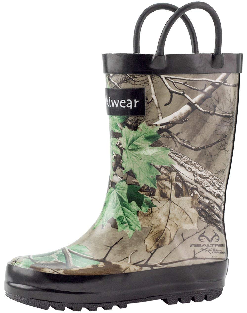 OAKI Toddler Rain Boots - Perfect Kids Rain Boots for Any Weather - Durable Rubber Baby Rain Boots Keep Little Feet Dry, Lightweight Waterproof with Easy-on Handle