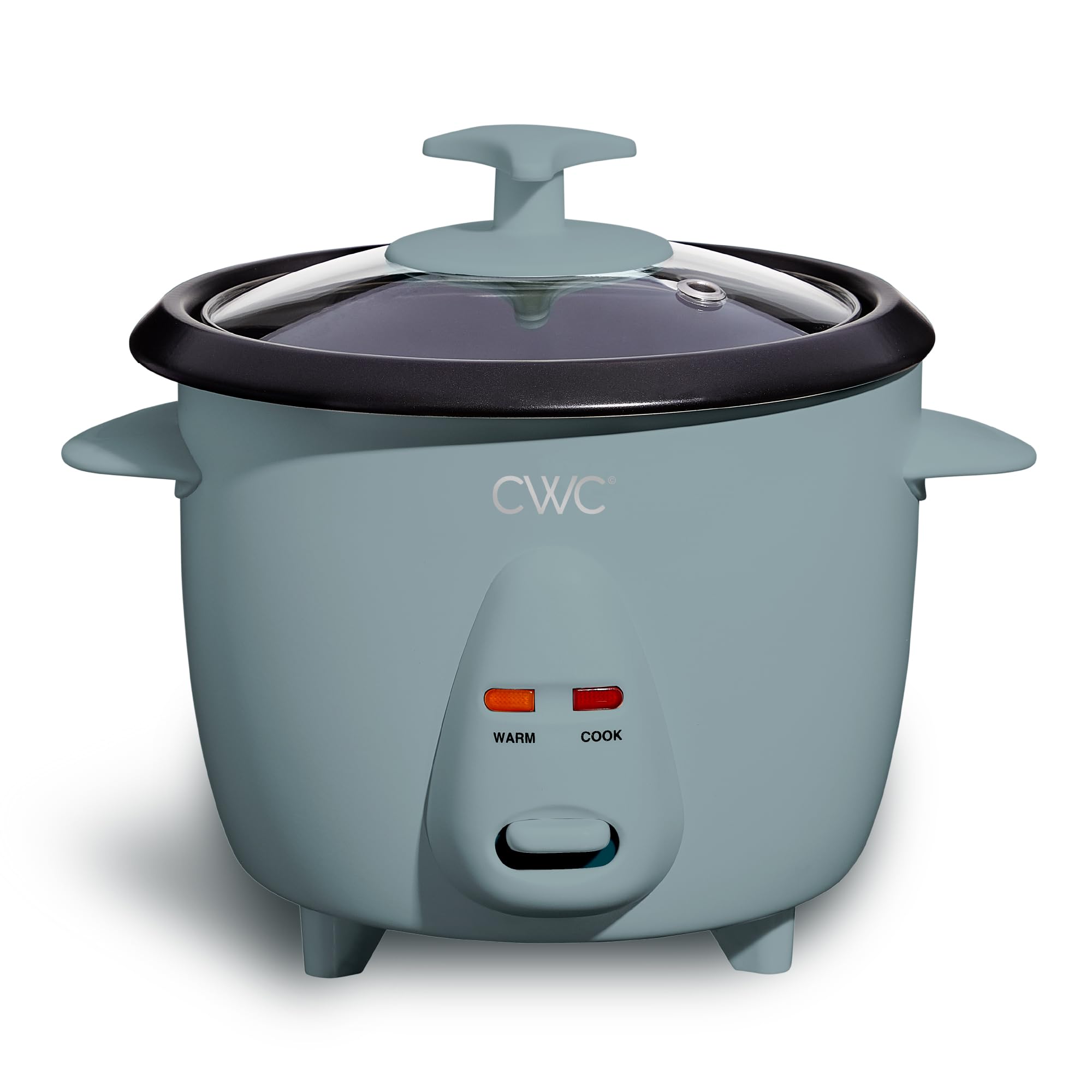 COOK WITH COLOR 6 Cup Rice Cooker 300W - Effortless Cooking and Perfectly, Cooks 3 Cups of Raw Rice for 6 Cups of Cooked Rice, Floral Blue